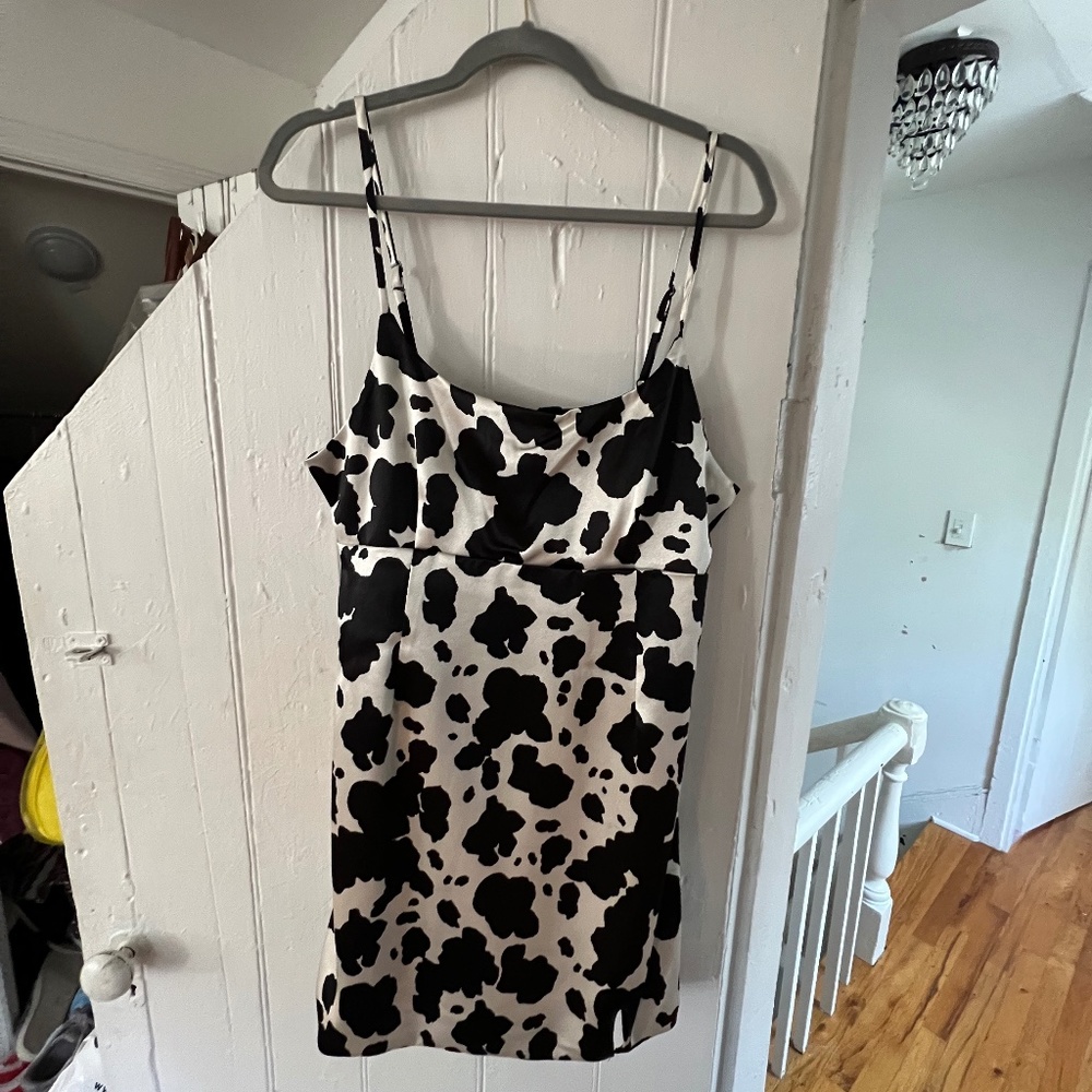 Cow Print Dress